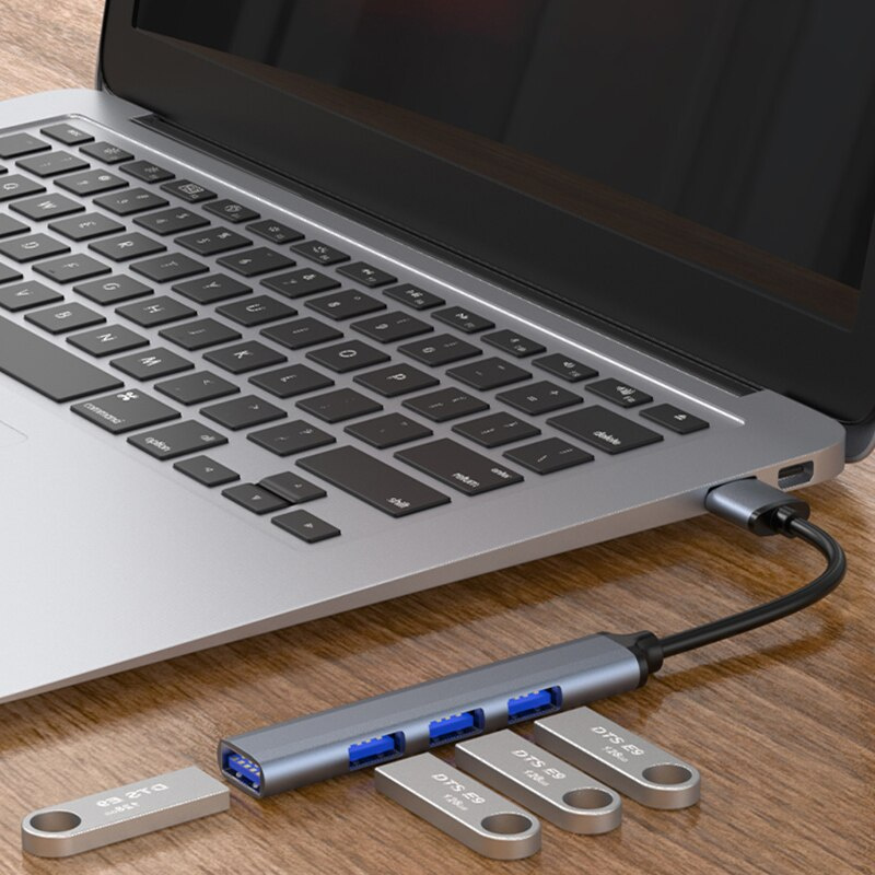 USB 集線器帶 TYPE-C 數據耐用 USB-A 2 0 3 0 PD 5 端口適用於聯想華為小米筆記本電腦 Macbook Air Ipad Pro 集線器配件