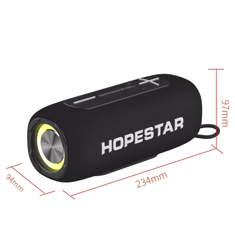 RGB光效caixa de som藍牙音箱戶外防水便攜無線音柱派對卡拉OK低音炮HOPESTAR P32