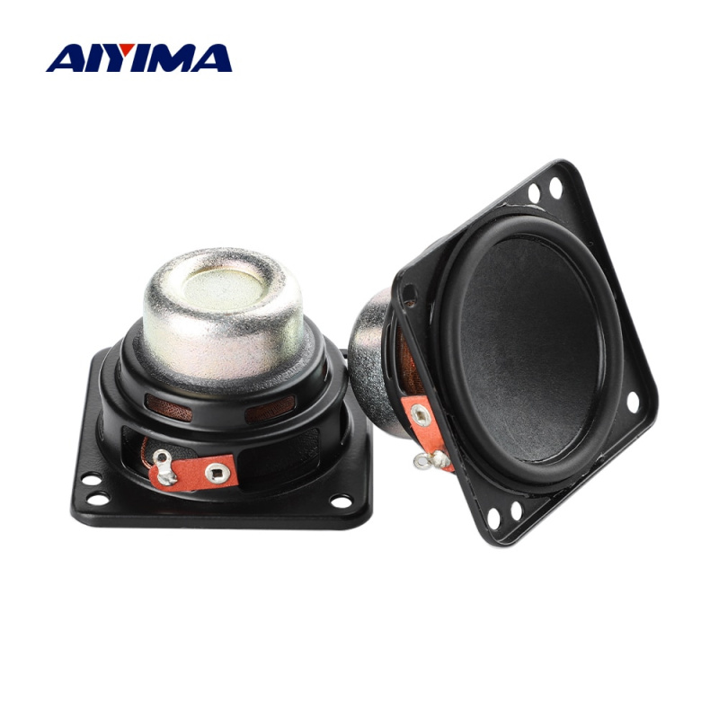 AIYIMA 2 件 2 英寸便攜式音頻揚聲器 4 歐姆 8W 釹全頻揚聲器放大器家用揚聲器適用於 Harman Kardon