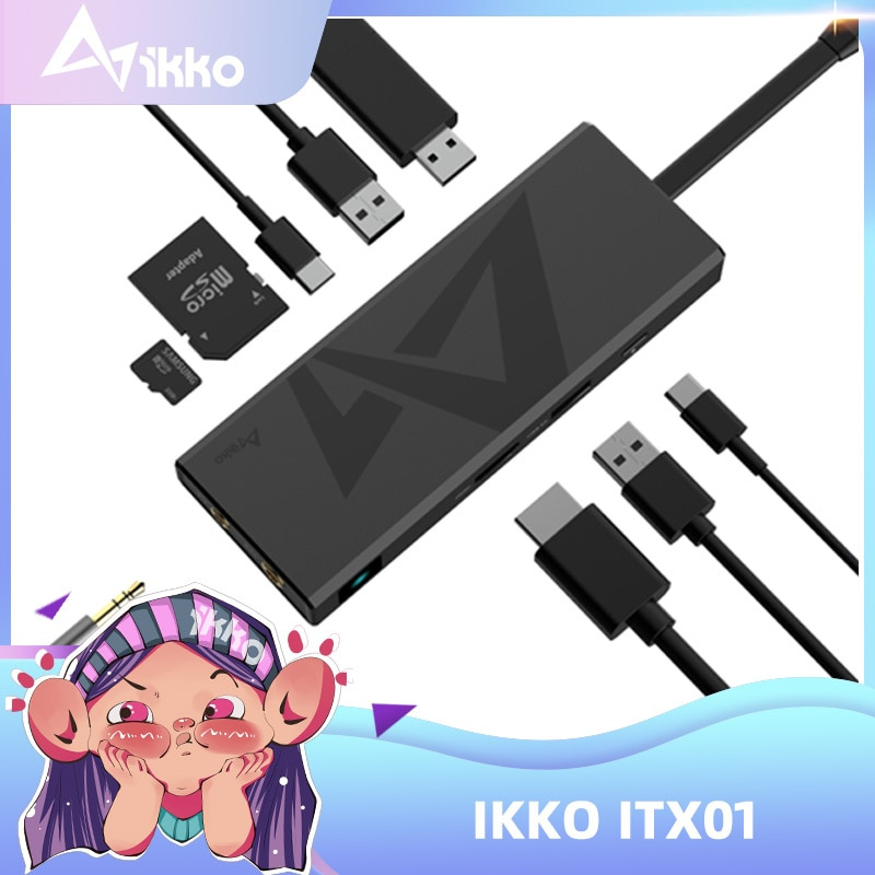 iKKO ITX01 USB C HUB 擴展塢分離器 USB 3.2 適配器 10Gbps 10 合 1 PC 配件適用於筆記本電腦 MacBook Pro Air 小米 PS5