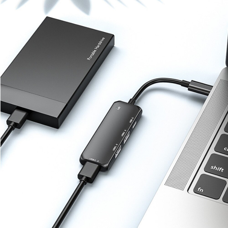 USB C 集線器 C 型適配器帶 SD TF 讀卡器 PD 充電適用於聯想小米 MacBook 筆記本電腦 USB 分離器擴展塢