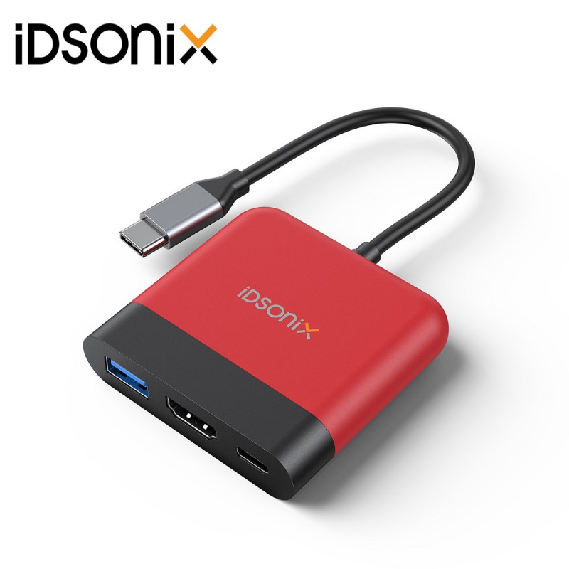 iDsonix USB 集線器 3.0 多 USB HDMI 適配器集線器底座 USB C HDMI 集線器電纜適用於 Switch Type C 至 HDMI TV Dock Adapter for Switch