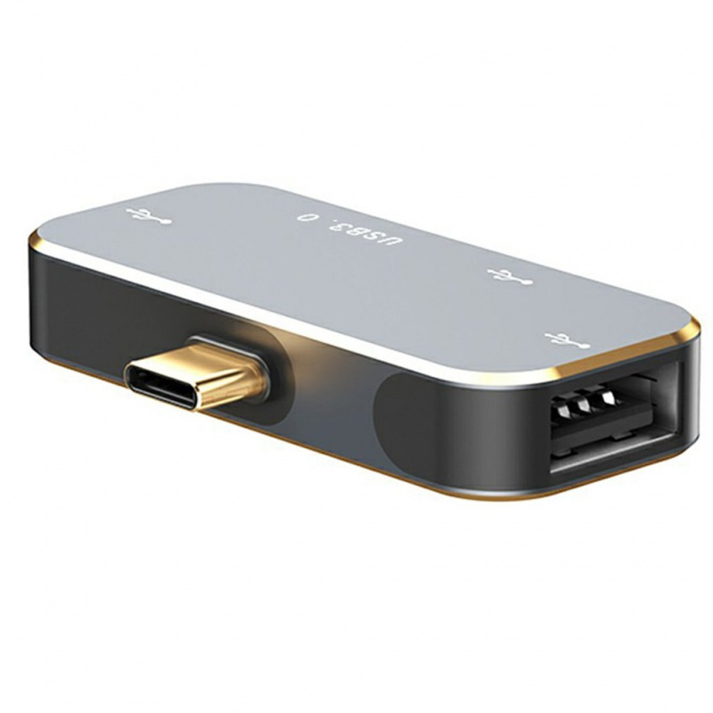 USB 集線器 C 型到 3 端口集線器適配器適用於 Macbook Pro 60W USB C 到 USB 高速 USB-C 擴展塢迷你適配器