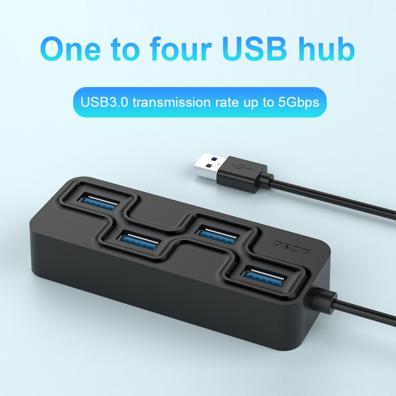 4 端口 USB 3.0 集線器分離器高速 4 合 1 鼠標鍵盤 U 盤配件的多個擴展器集線器分離器