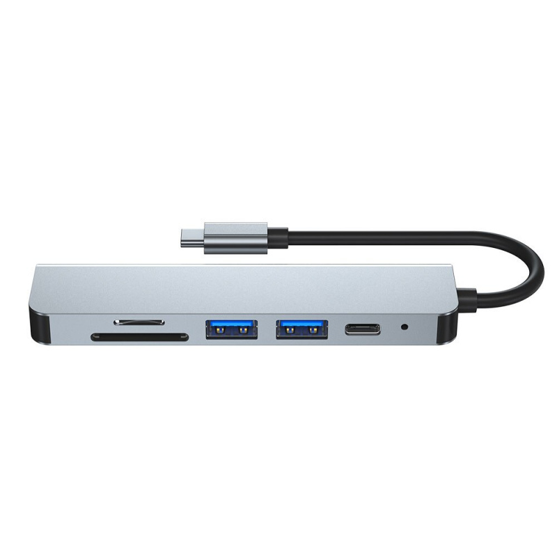 USB C 集線器轉 HDMI 兼容 Rj45 VGA 適配器 OTG Thunderbolt 3 擴展塢，帶 PD TF SD Jack3.5mm 適用於 Macbook Pro Air M1 M2