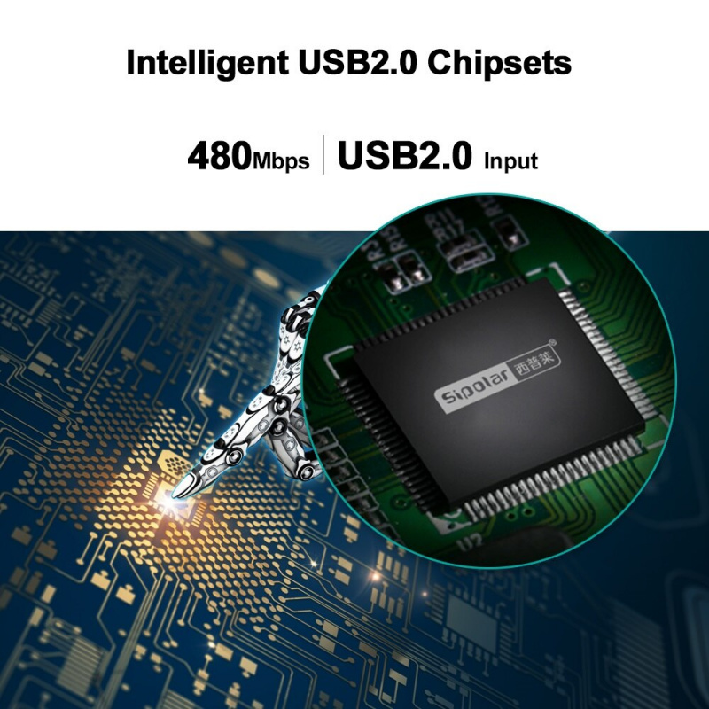 Sipolar 20 端口 USB 2.0 可安裝充電和超高速數據集線器，帶外部適配器 120W，適用於比特幣礦工 3G 4G 調製解調器