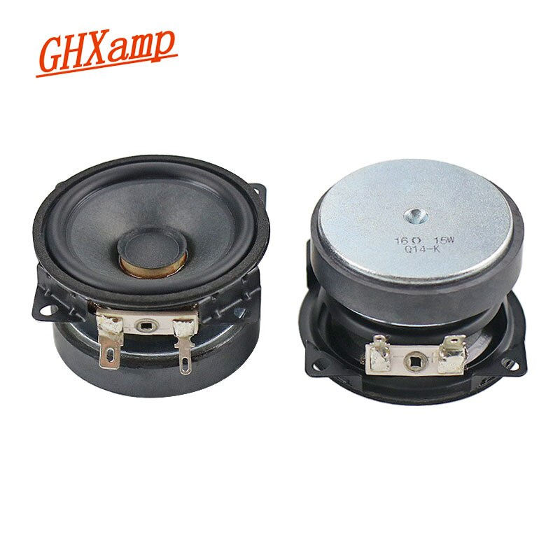 GHXAMP 2.25 英寸全頻揚聲器 16 歐姆 15 瓦發燒友回音壁揚聲器家庭音響全頻喇叭 2 件