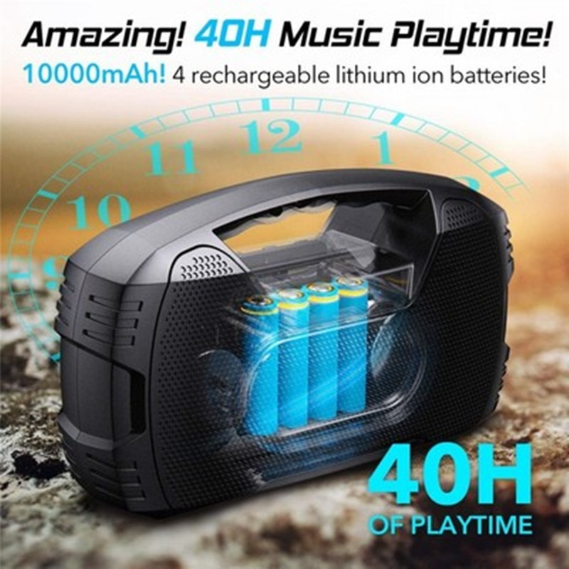 AOMAIS GO 30W 大功率 RGB 藍牙音箱 40 小時電池壽命無線 TWS 低音炮 AUX USB 7 級防水音箱