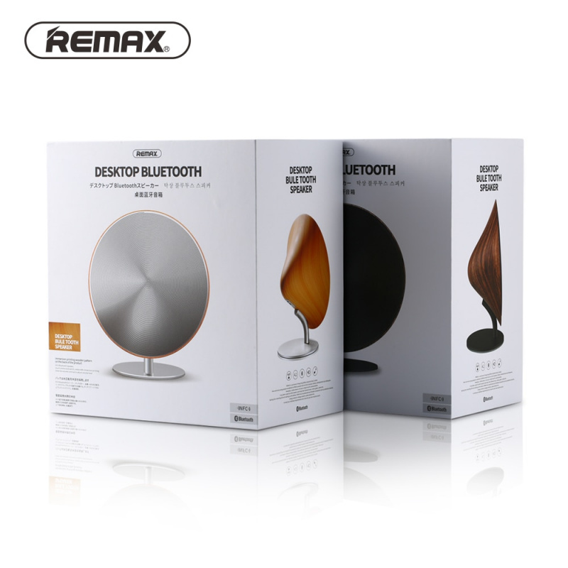 Remax 無線音箱藍牙復古木質桌面支持 NFC 觸摸表面低音炮家庭音響書架電話