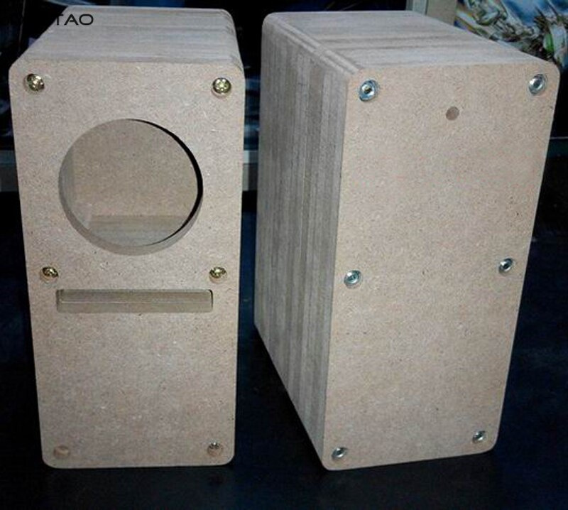 IWISTAO HIFI 2寸迷宮式全頻音箱空箱體1對MDF木板免膠設計