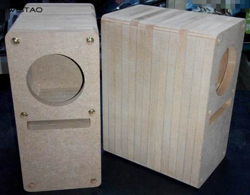 IWISTAO HIFI 2寸迷宮式全頻音箱空箱體1對MDF木板免膠設計