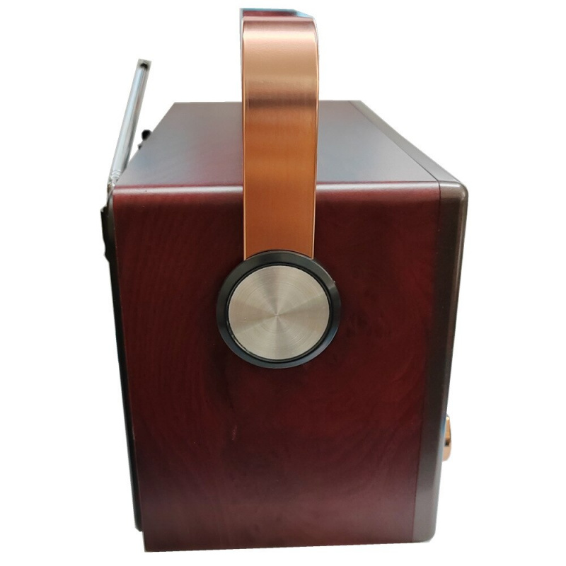 wooden Retro bluetooth speaker portable subwoofer digital multiband card bluetooth FM radio stereo surround bass caixa de som