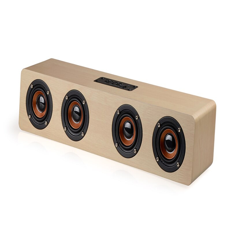 W8 Wooden Bass Wireless Stereo Portable Small Mini Speaker Home Theatre System Product  Bluetooth Speakers