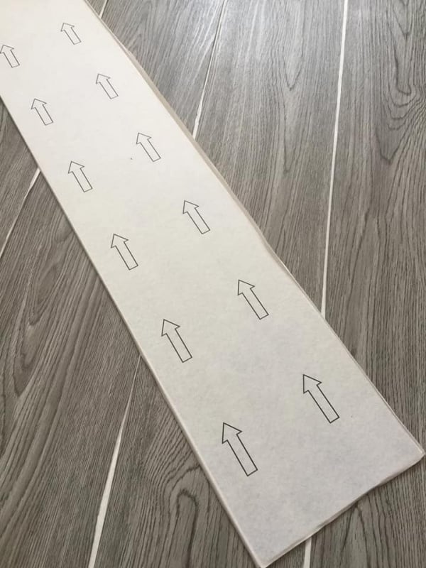 現貨灰色自粘橡木塑木膠地板革PVC地板6吋X36吋(1.5平方尺）灰色