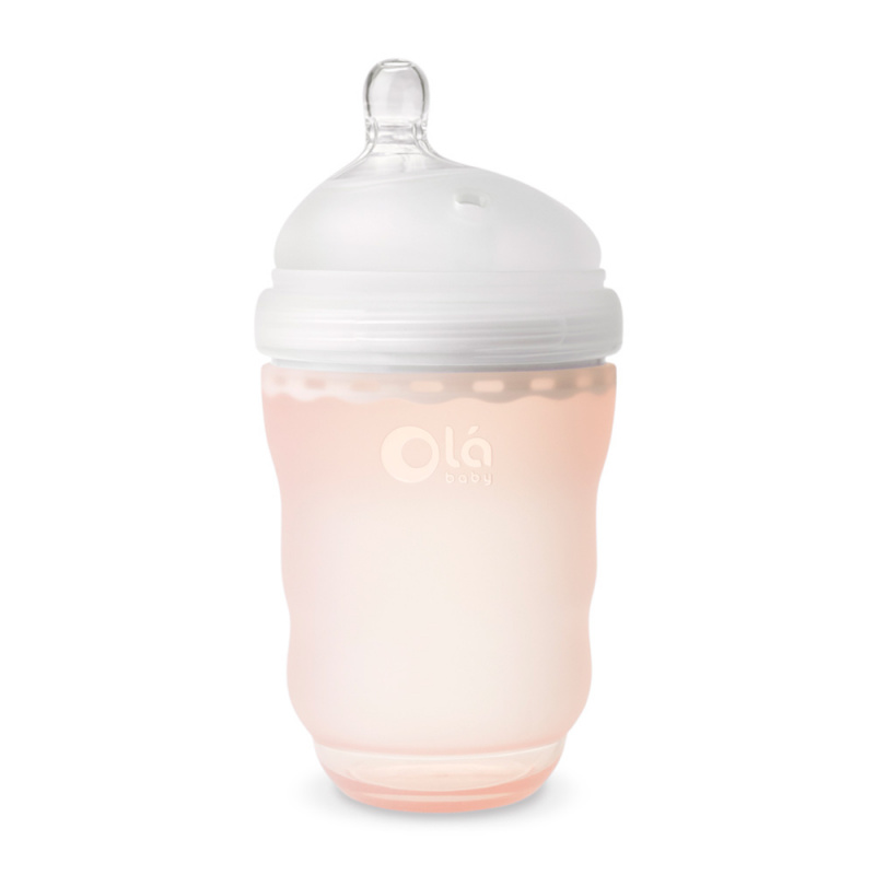 【行貨】美國品牌 Olababy 輕柔夢幻矽膠奶瓶 （8oz）