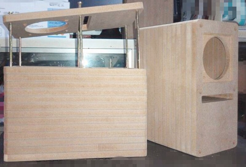 IWISTAO HIFI 3寸迷宮式全頻音箱空箱體1對MDF木板免膠設計