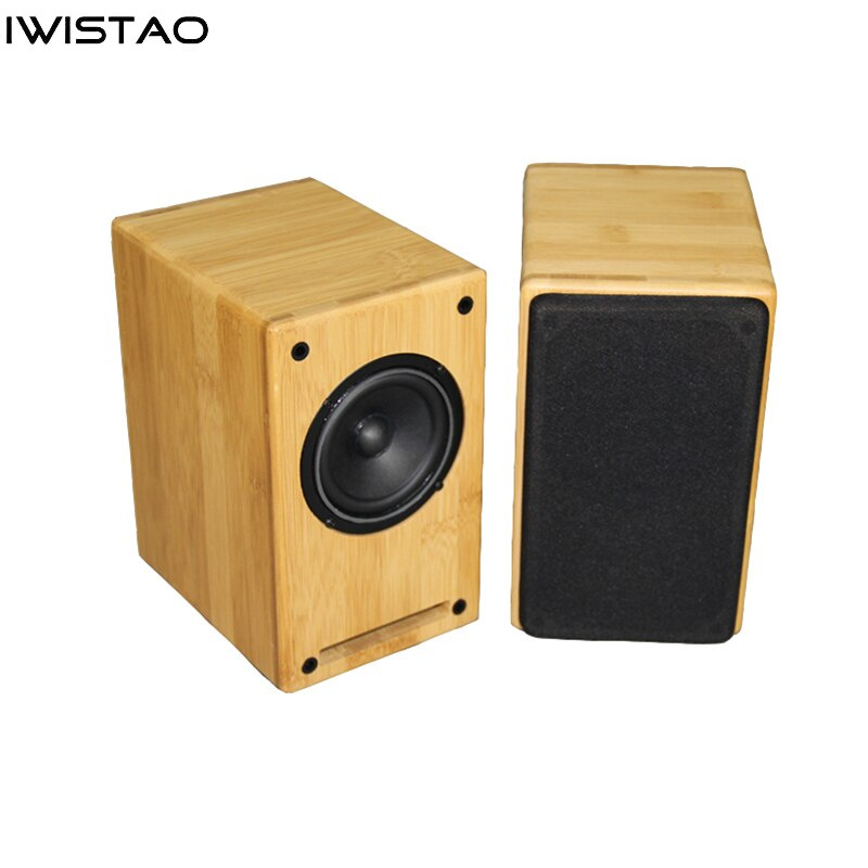 IWISTAO HIFI 3 英寸全頻揚聲器或空音箱箱體 1 對竹木迷宮結構用於電子管放大器音頻 DIY