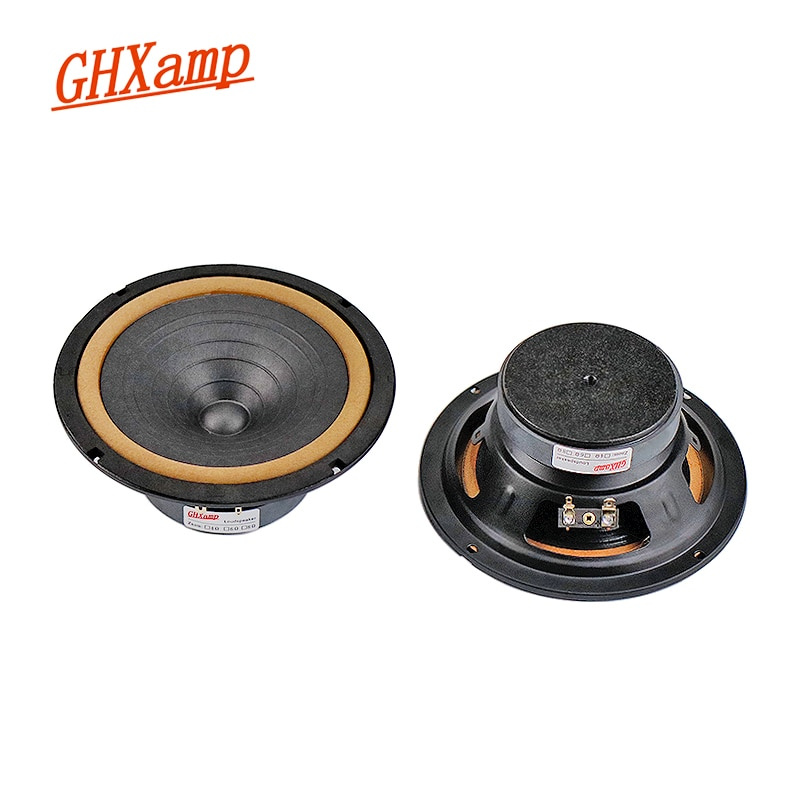 GHXAMP HiFi 6.5 Inch Full Range Speaker Treble Mid Bass Loudspeaker 4Ohm 12W Skin Edge For Car Bookself Audio Unit 2PCS