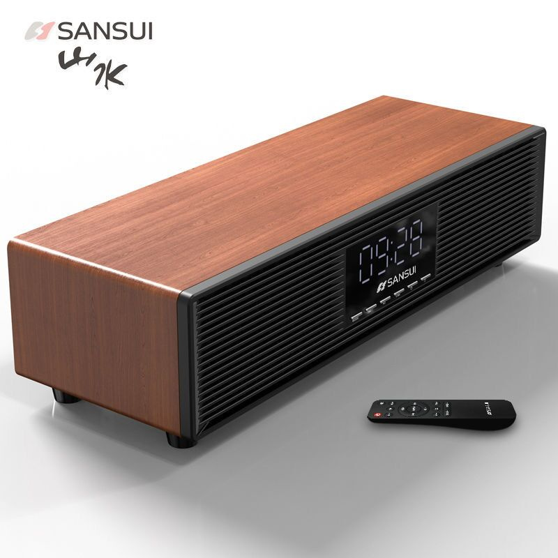 Sansui P300 Bluetooth Speaker Wireless High Power Home Theater Stereo Subwoofer Computer Desktop Alarm Clock Speaker Caixa Desom