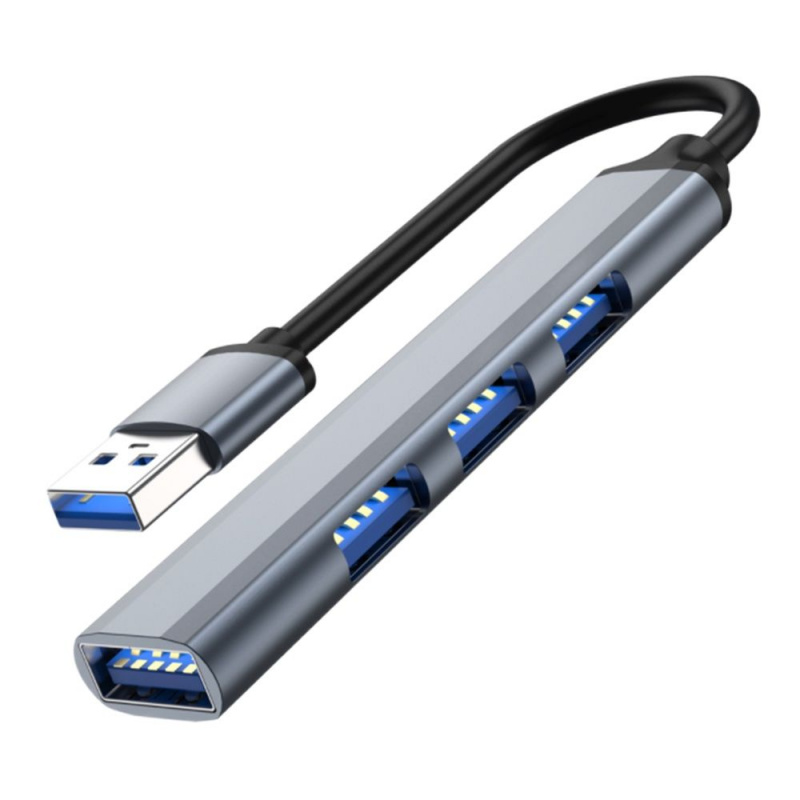 USB 集線器高速 4 端口 USB 3.0 集線器 c 型分配器 5Gbps 用於 PC 計算機配件多端口集線器 4 USB 3.0 2.0 端口