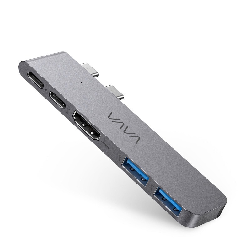 5 合 2 USB C 集線器多端口適配器 HDMI 數據傳輸 USB C 和 2 個 USB A 數據端口適用於 MacBook Air MacBook Pro