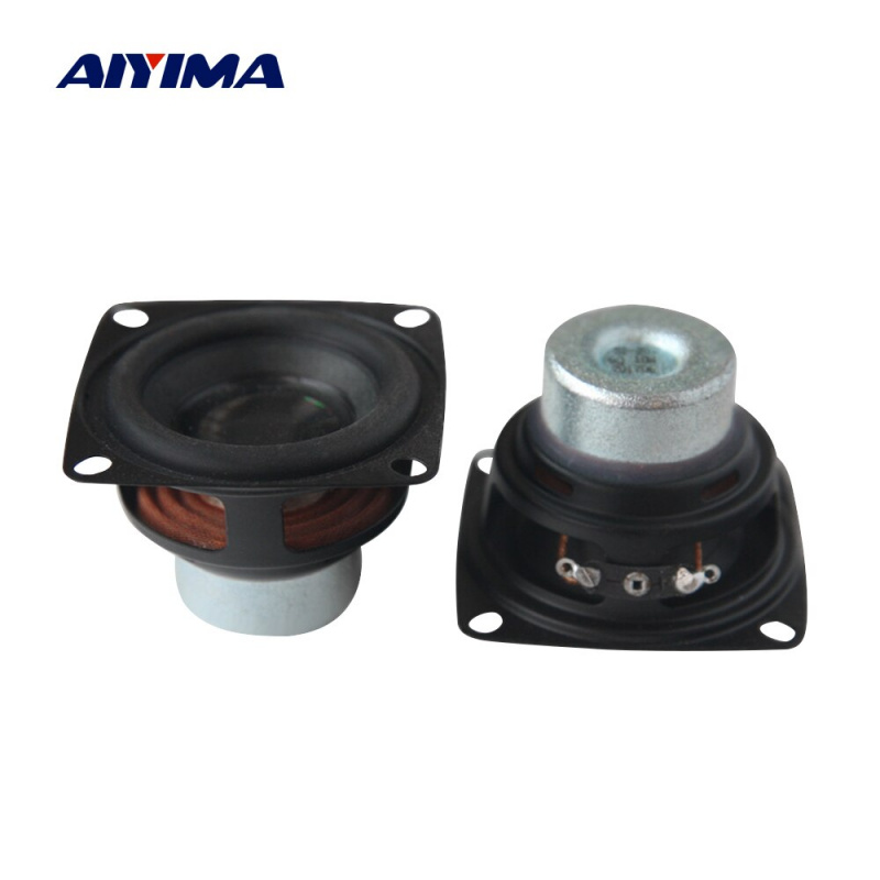 AIYIMA 2Pcs 2 英寸 52MM 全頻揚聲器 6 歐姆 10W 音頻迷你揚聲器釹磁橡膠邊緣家庭影院揚聲器