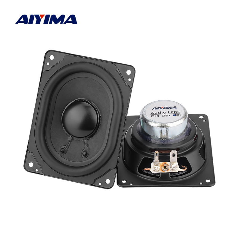 AIYIMA 2Pcs 音頻低音炮揚聲器音柱 8 歐姆 25W 家庭影院音響音樂揚聲器釹磁鐵 91x71MM 揚聲器