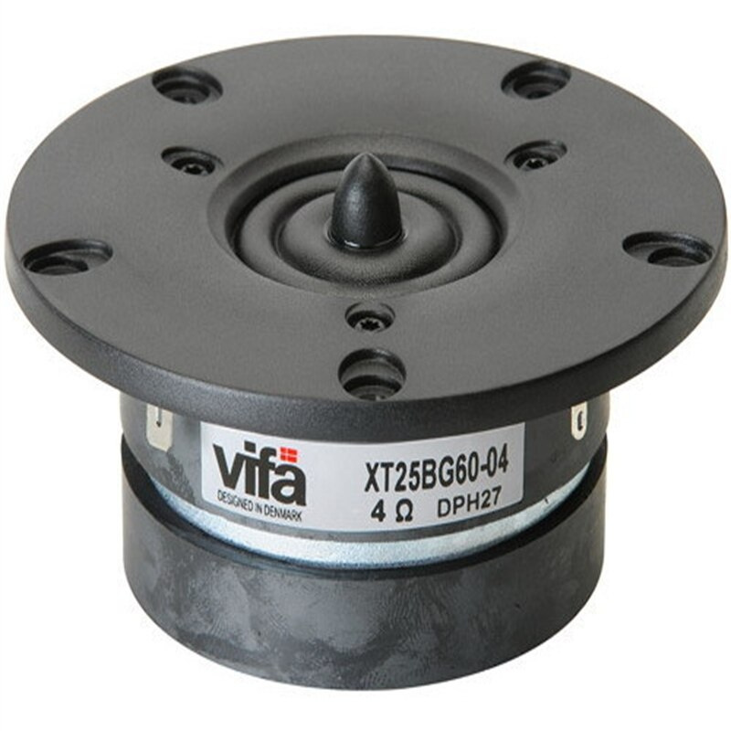 Vifa 原裝揚聲器 XT25BG60-04 4 英寸家庭音響 DIY 球頂高音揚聲器鋁製相位錐雙磁鐵版本 4ohm 100W 2 件