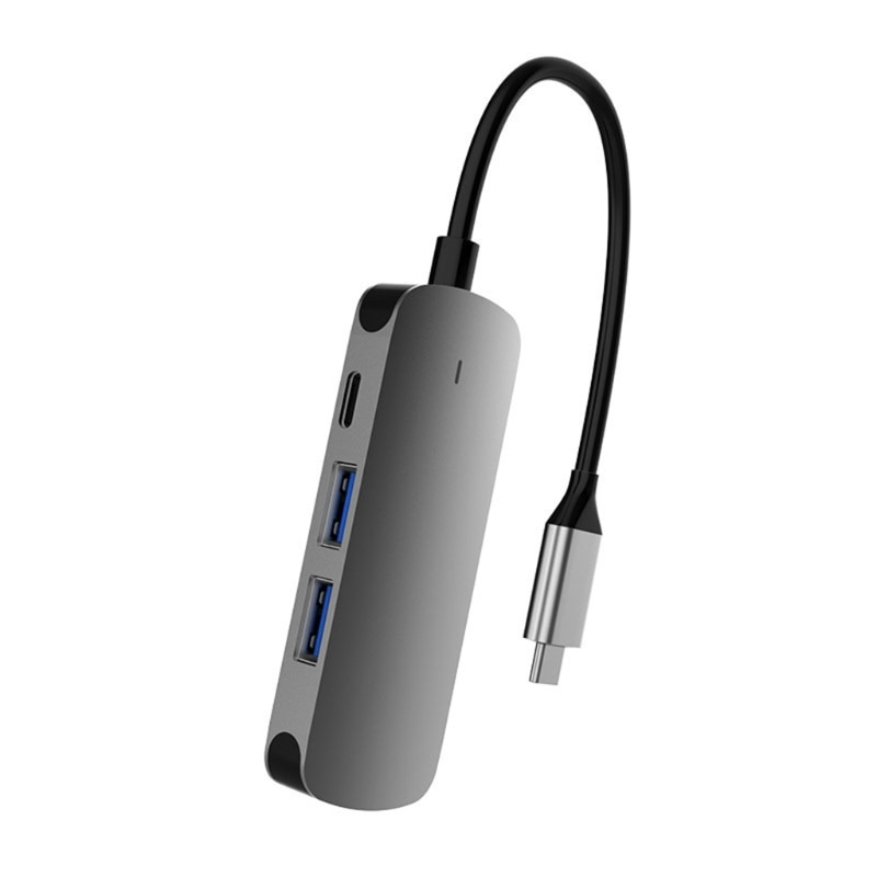 2022 新款 4 合 1 USB C 集線器轉換器 USB-C 轉 HDMI 兼容多端口 Type-C 分配器