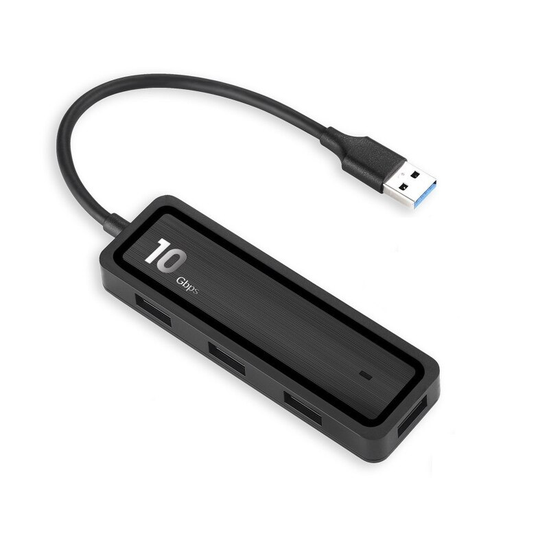 HXBE 便攜式 4 端口 USB   USB C 集線器 USB Type-C 3.1 Gen 2 集線器適用於 NVMe SSD USB 閃存