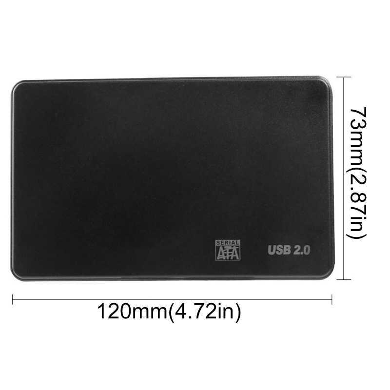 Tops 2.5 英寸硬盤盒 SATA USB 2.0 便攜式工具免費 SSD 硬盤 HDD 盒適用於 PC 計算機的外置硬盤盒