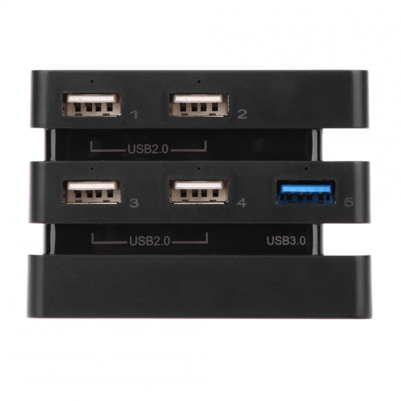 5 端口 USB 擴展適配器集線器遊戲擴展電纜分配器 4 USB 2.0 1 USB 3.0 PS4 Pro 多功能控制台適配器