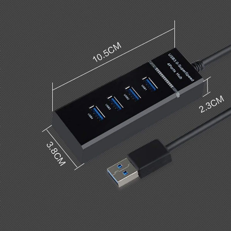 USB Hub 3.0一拖四高速集線器usb延長器電腦USB分線器擴展4口