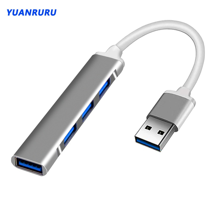 USB 集線器 3.0 USB 3.0 HubB 4 端口多 USB 分離器適配器鋁合金適用於聯想 Macbook 適用於 PC 電腦配件