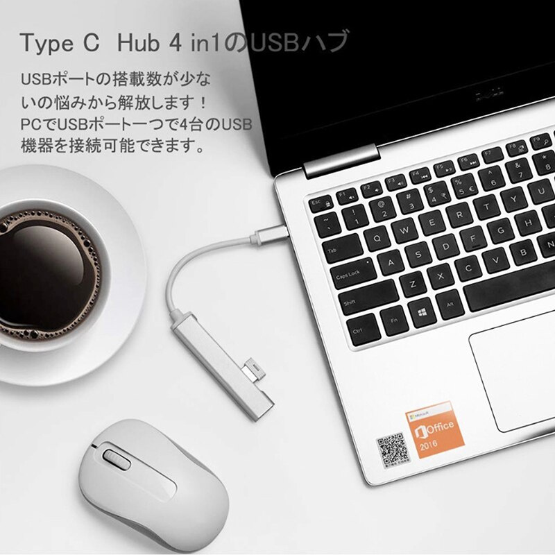 4 合 1 USB 3.0 2.0 OTG 集線器 USB C 4 端口多分離器適配器適用於聯想小米 Macbook Pro 12 Air Pro PC 電腦配件