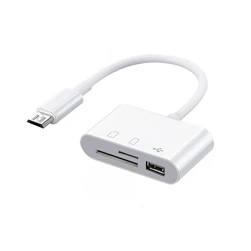 USB集線器支持Micro-USB讀卡器手機電腦多功能OTG2.0適配器適用於電腦安卓OTG數據線