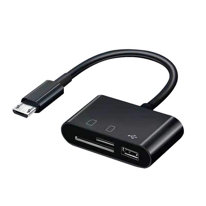 USB集線器支持Micro-USB讀卡器手機電腦多功能OTG2.0適配器適用於電腦安卓OTG數據線