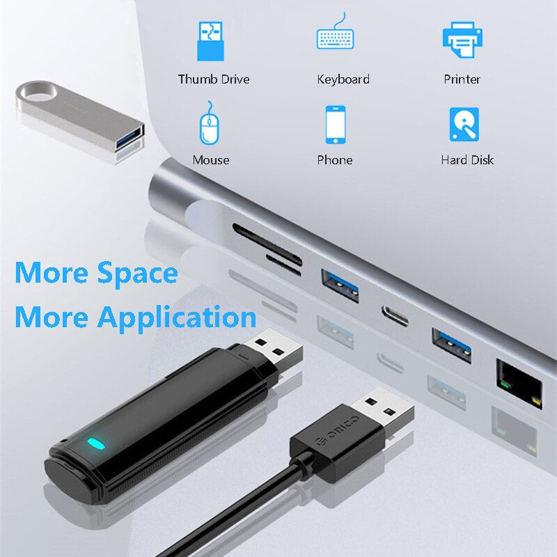 USB C 集線器 C 型適配器轉多 USBc 3.0 分離器 Otg Hdmi RJ45 集線器 3 0 Micro SD 讀卡器擴展塢適用於 Macbook air Pro