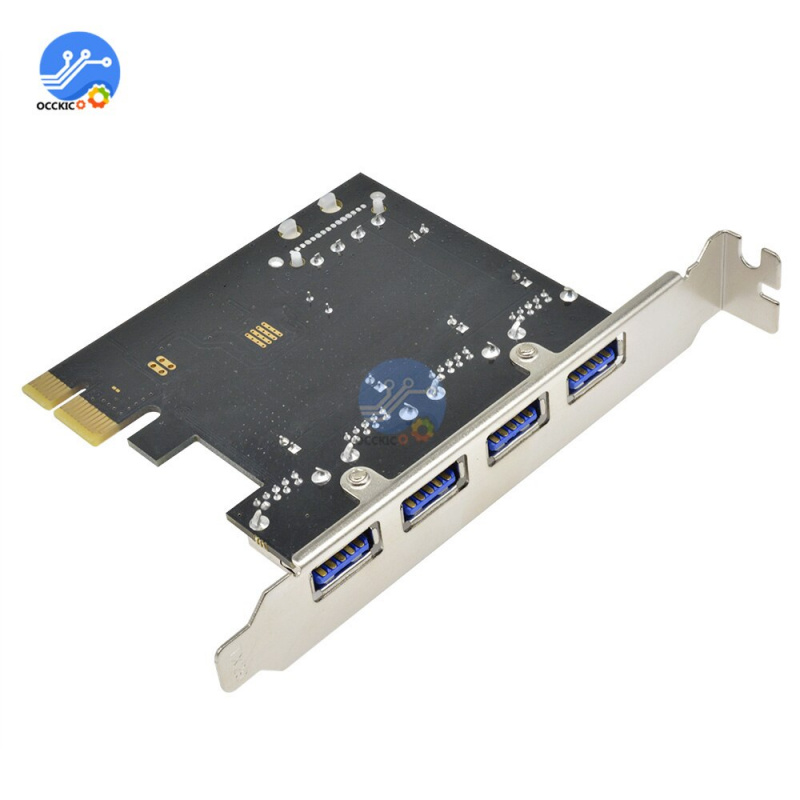 4 Port USB 3.0 PCI-e Expansion Card 5 Gbps Speed PCI Express PCIe USB 3.0 Hub Adapter Controller USB 3 0 PCI E Express Ada