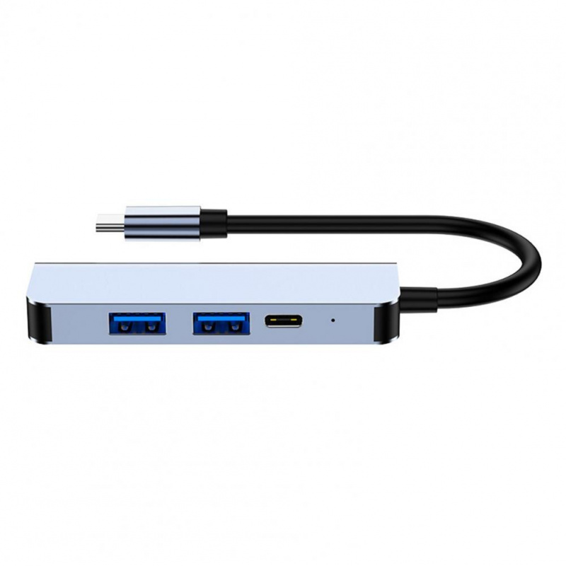 堅固的 Dongle 適配器多端口計算機集線器穩定輸出數據傳輸 4 合 1 USB C 集線器適配器