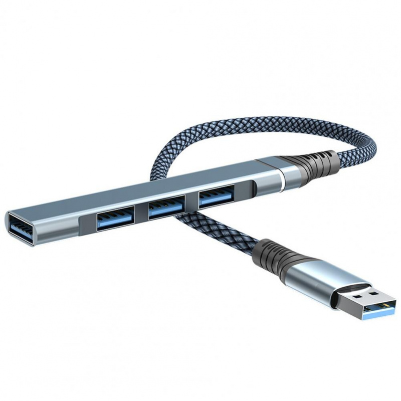 可靠廣泛兼容的數據傳輸支持設備充電 4 合 1 USB 3.0 Type-c 分離器對接集線器小工具