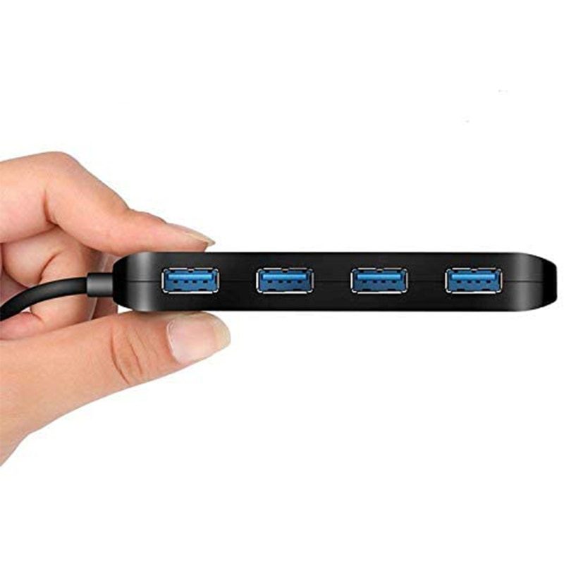 USB C 集線器 4 端口擴展器 USB 3.0 分離器 5Gbps 高速 USB 數據集線器，帶電源開關，適用於筆記本電腦 PC 配件