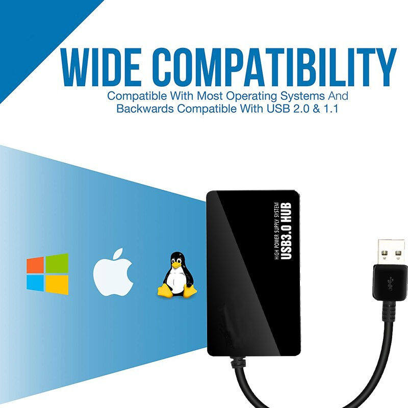 USB C HUB Type c 3.1 3.0 HUB USB 4 端口帶電源適配器適用於小米 macbook air pro 筆記本電腦電腦配件分離器
