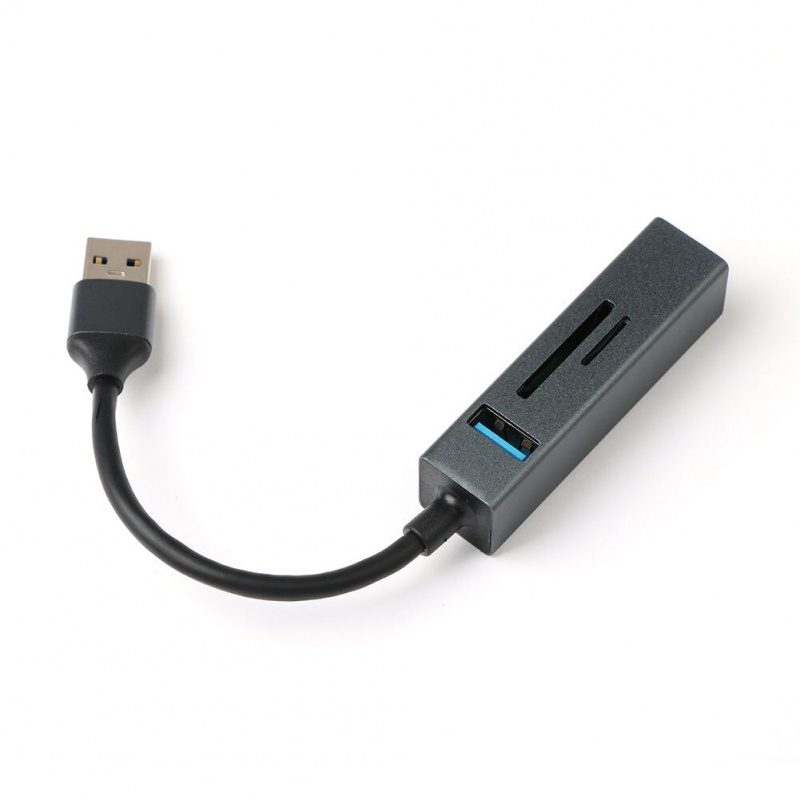 適用於 PC 電腦配件的 USB 5 合 1 讀卡器 USB 集線器 3.0 適配器讀卡器 適用於小米筆記本電腦 Macbook 的 USB 分離器