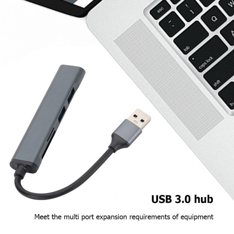 集線器高速 USB 3.0 集線器 Type C 分配器，適用於 PC 計算機配件多端口集線器 USB 3.0 2.0 端口學生工具