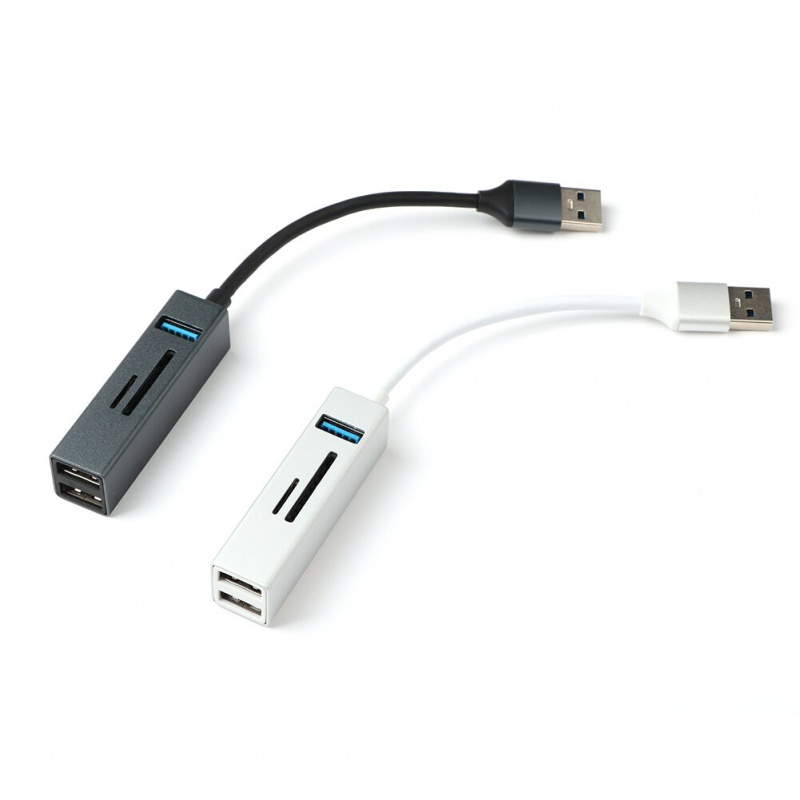 5 合 1 多功能 USB-C 集線器讀卡器擴展塢 USB 3.0 集線器鋁合金適用於 MacBook 筆記本筆記本電腦