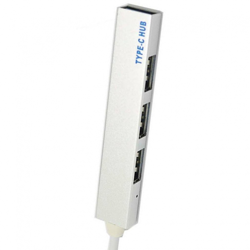 4合1 USB網絡集線器USB C轉USB 3.0端口集線器Type-C 3.0分離器擴展塢多功能接口擴展