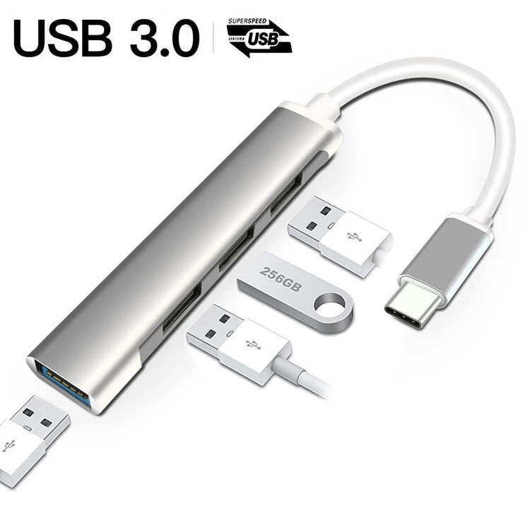 Type-c Extender Hub 集線器擴展塢USB C 一拖四電腦分線器USB 3.0
