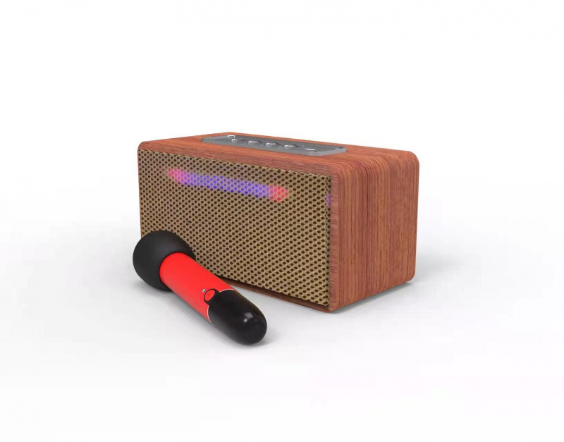 木質音箱麥克風八音盒便攜音箱立體聲重低音漫步者Airpulse無線高品質藍牙音箱