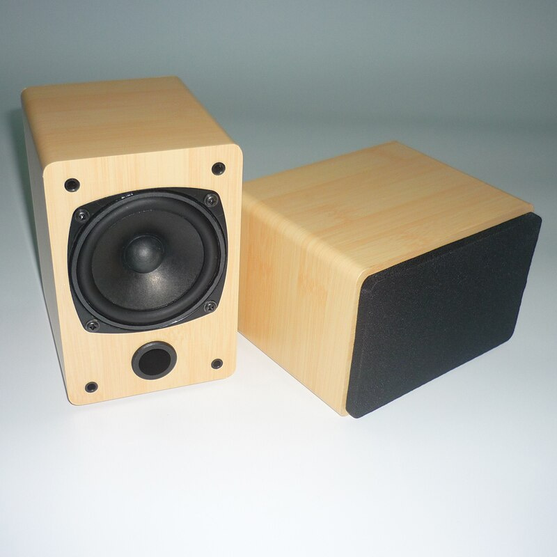 3寸30W全頻音箱4歐低音炮音箱發燒級功放家用音響小型HIFI音響木質無源音箱